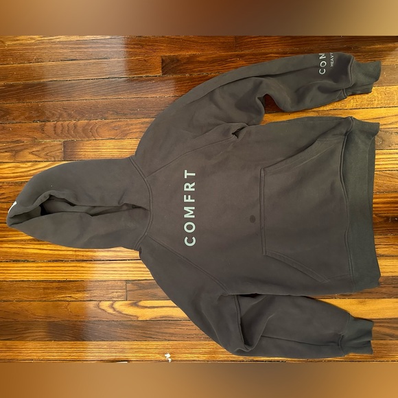 Comfrt sweatsuit. Tranquil Hoodie & Sweatpants in Charcoal - Picture 6 of 9